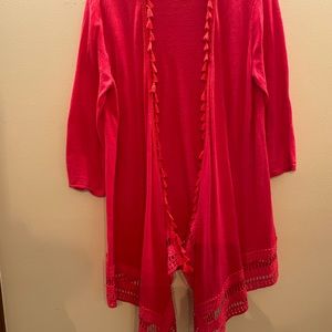 Womens overtop. Red very classy